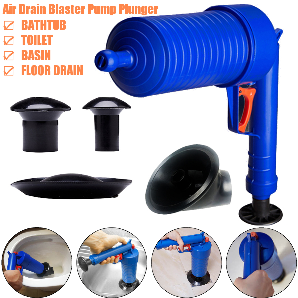 Toilet Drain Blaster Air Pump