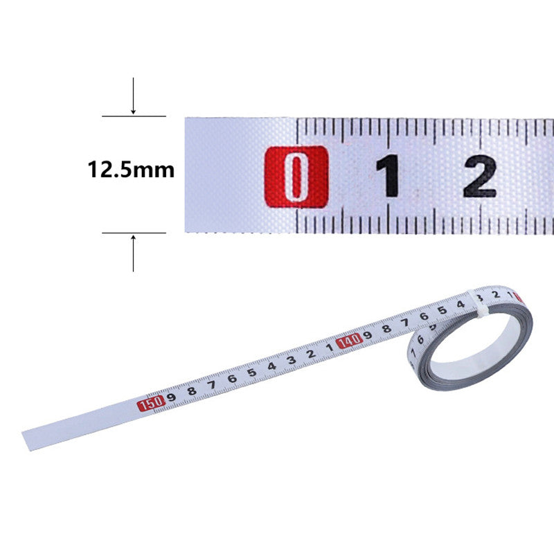 Drillpro Nylon Cover Waterproof Steel Self Adhesive Metric Ruler