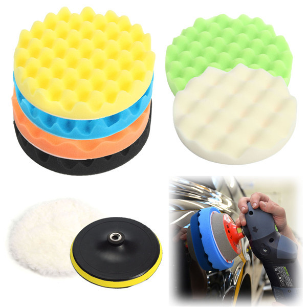 8 stks 7 Inch Spons Polijsten Waxen Buffing Pads