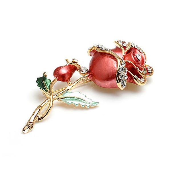 Kristal Roos Brooch