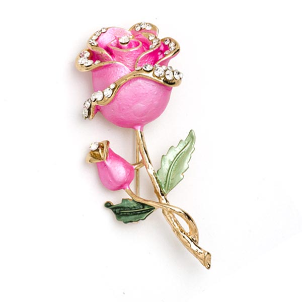 Kristal Roos Brooch