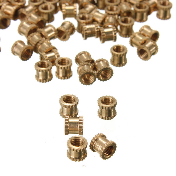 m3*4mm brass knurl nuts