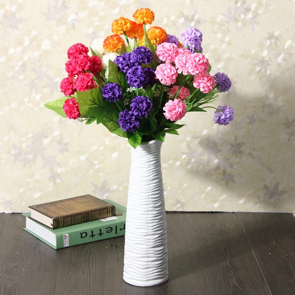 Kunstmatige Daisy Chrysant Zijde Bloemen Bloemboeket 8 Heads Home Garden