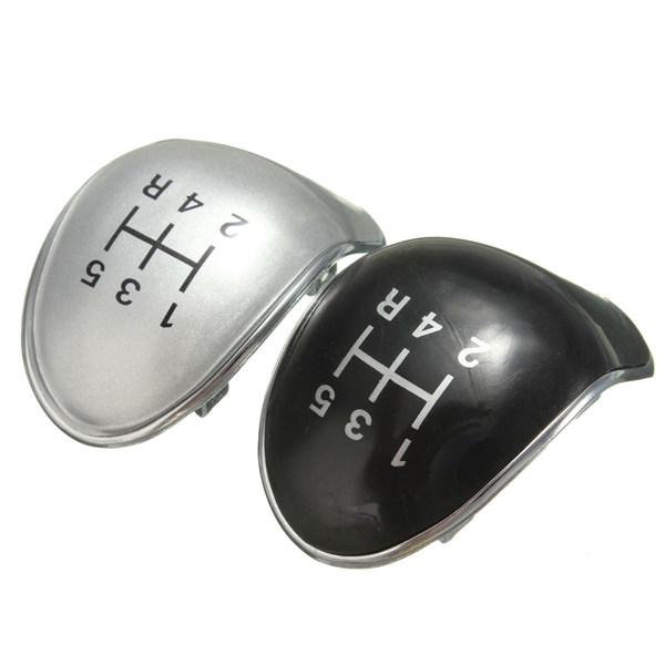 Vervanging 5 Snelheid Zwart Chrome Gear Stick Knop Cap Cover Voor Ford Fiesta Focus