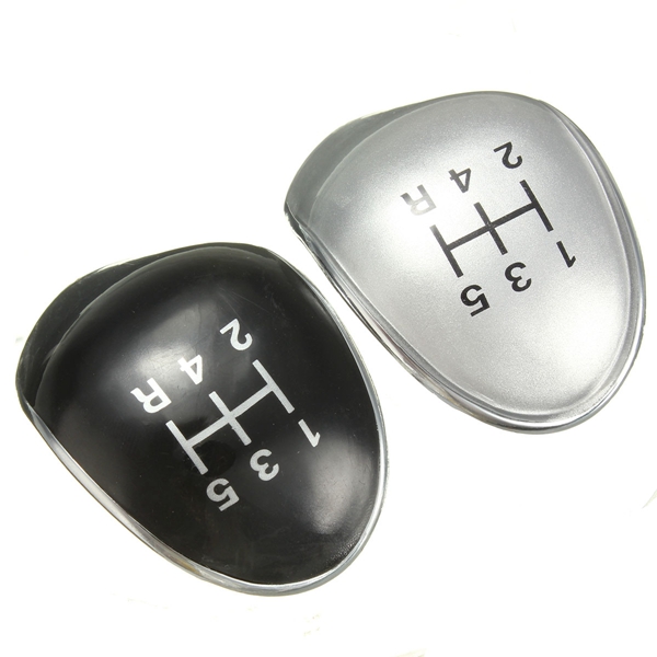 Vervanging 5 Snelheid Zwart Chrome Gear Stick Knop Cap Cover Voor Ford Fiesta Focus