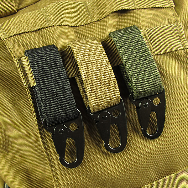 Carabiner Hook Buckle Nylon Molle Belt Hanging Key Ring Outdoor Tool (10)