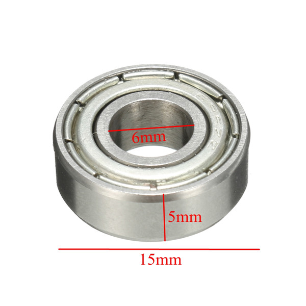 10pcs 696ZZ 6x15x5mm Ball Bearings Double Shielded Miniature Bearings