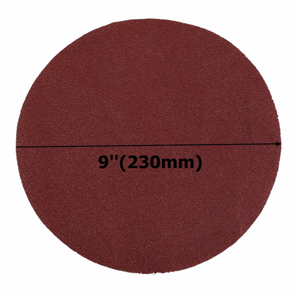 5 stuks 9 inch 80 Grit Aluminium Oxide Schuur Polijstschijf Schuurmiddel