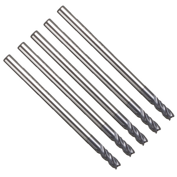 5 stks 4 Fluiten 3mm Schacht Tungsten Carbide End Mill Cutter HRC50 CNC Tool