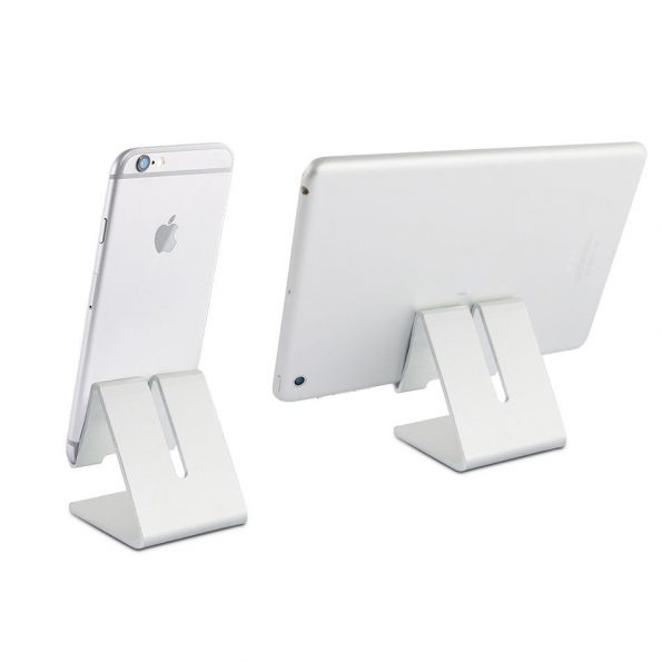 Universal Aluminum Mobile Phone Tablet Desk Holder Stand for iPhone 7 / 7 Plus 6s 6 5s 5 - dennisdeal.com