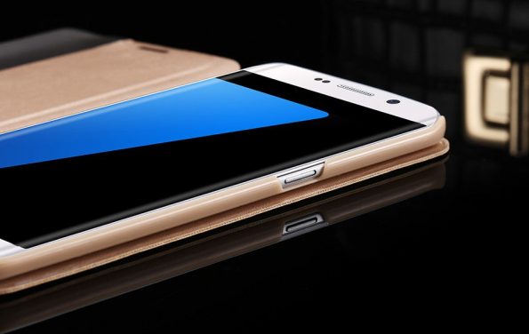 S7/ S7 Edge Luxe Case Smart Touch Window View Flip Stand voor Galaxy S7 /S7 Edge - dennisdeal.com