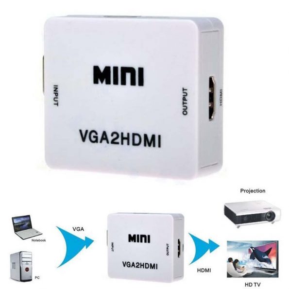 mini VGA naar HDMI adapter - dennisdeal.com