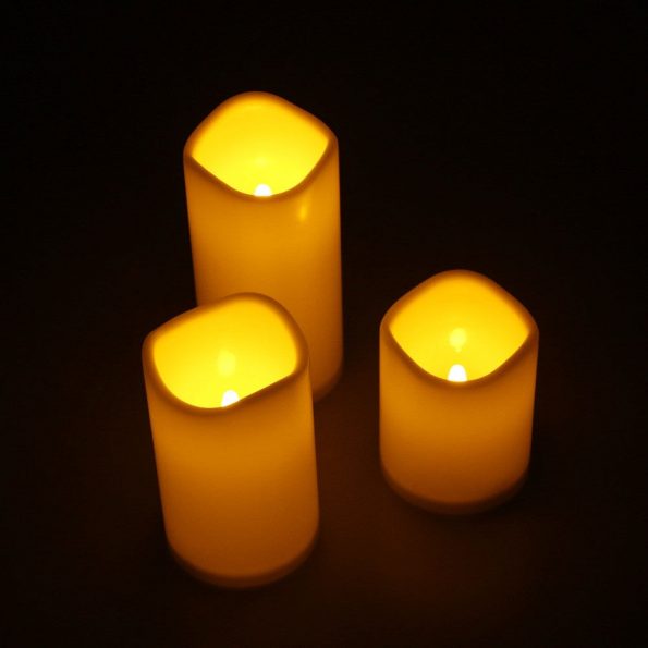LED kaarsen (3 stuks) - dennisdeal.com