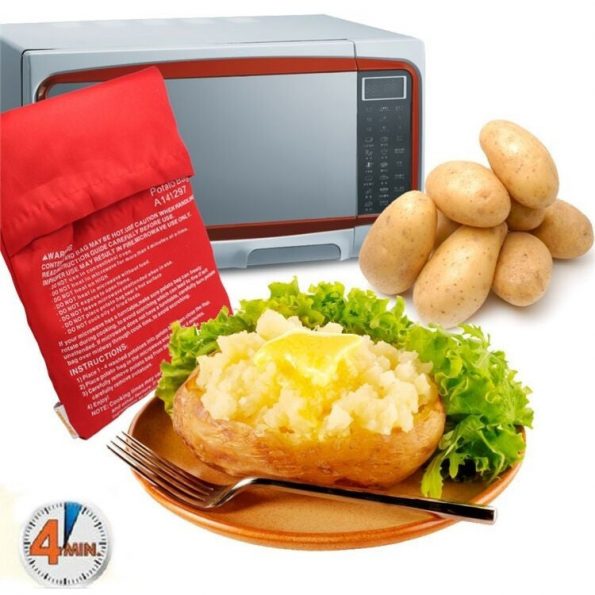 Aardappel pof zak (gepofte aardappels in een handomdraai) - dennisdeal.com