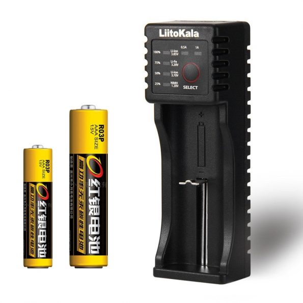 USB Batterij oplader voor 10440/17670/18490/16340/14500/18350/18650 (NiMH Liepo 4) - dennisdeal.com