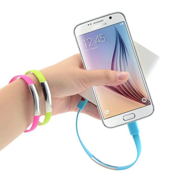 Micro USB kabel armband voor Android en Iphone - dennisdeal.com