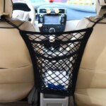 3-schicht-Auto-Lagerung-Net-Tasche-Zwischen-Sitze-Auto-Teiler-Pet-Barrier-Dehnbare-Elastische-Mesh-Tasche