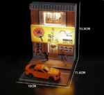 1-64-Auto-Garage-Modell-Miniatur-Stadt-Stra-e-Ecke-Szene-Harz-Figuren-PVC-Fotografie-geeignet