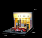 1-64-Auto-Garage-Modell-Miniatur-Stadt-Stra-e-Ecke-Szene-Harz-Figuren-PVC-Fotografie-geeignet