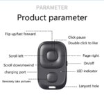 Bluetooth-kompatibel-Fernbedienung-Taste-Wireless-Controller-Selbstausl-ser-Kamera-Stick-Ausl-ser-Telefon-Selfie-f-r