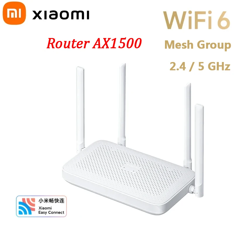 Router Met Wifi 6 Zowel 2 4G Als 5G Frequenties Met Vier Antennes Zorgen Voor Een Groot